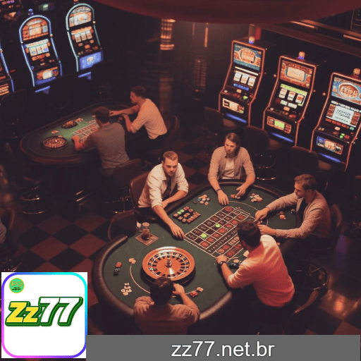 Imagem promocional do cassino online da ZZ77 mostrando jogos ao vivo
